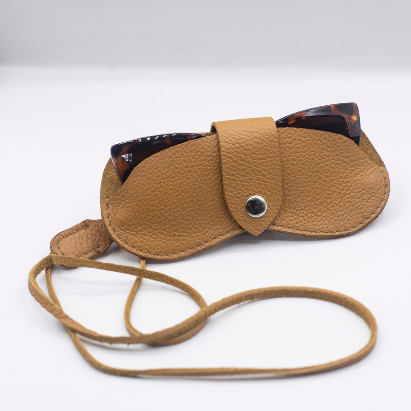 Étui à Lunettes – Daim Marron