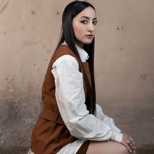 Gilet « Touda » – Daim Marron