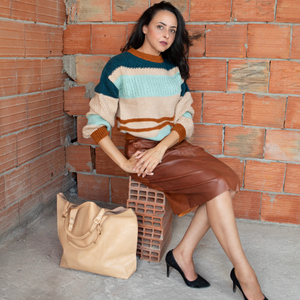 Sac Cabas « Tazalit » – Beige Sable